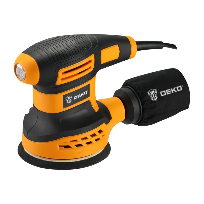 Шлифмашина эксцентриковая DEKO DKG350, сетевая, 350 Вт, 220 В, 125 мм, 13000 об/мин Шлифмашина эксцентриковая DEKO DKG350, сетевая, 350 Вт, 220 В, 125 мм, 13000 об/мин