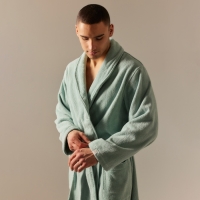 Халат махровый мужской SL HOME: Basic "Аззура", размер L, 100% хлопок, 420 г/м2 Халат махровый мужской SL HOME: Basic "Аззура", размер L, 100% хлопок, 420 г/м2