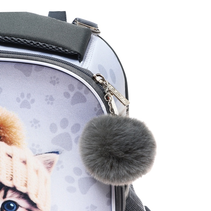 Рюкзак каркасный, 35х26х13, Seventeen, девочка EVA, серый Рюкзак каркасный, 35х26х13, Seventeen, девочка EVA, серый