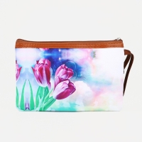 Косметичка на молнии, наружный карман, цвет розовый Косметичка на молнии, наружный карман, цвет розовый