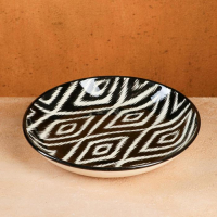 Ляган Риштанская Керамика "Атлас", 25 см, чёрный Ляган Риштанская Керамика "Атлас", 25 см, чёрный