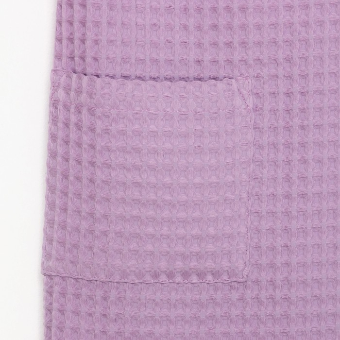 Парео вафельное банное Этель "Boho" 80*145 см. цв. сиреневый, 100% хл, 290 г/м2
