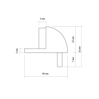 Упор дверной LOCKLAND, с крепежным штырем, d=40 мм, h=25 мм, цвет золото Упор дверной LOCKLAND, с крепежным штырем, d=40 мм, h=25 мм, цвет золото