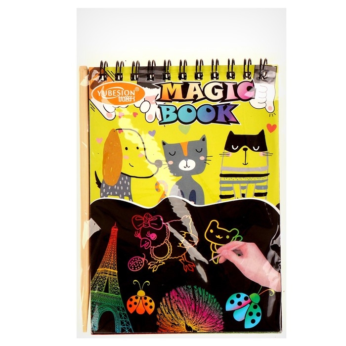 Блокнот-гравюра &laquo;Кот и пёс&raquo;, 10 листов, штихель