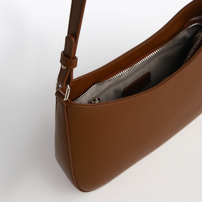 Сумка женская TEXTURA, средний размер, цвет коричневый