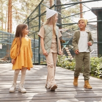 Платье детское с длинным рукавом KAFTAN "Муслин", размер 26 (80-86 см), цвет горчичный