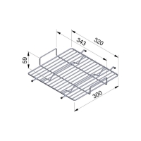 Решетка Венская, нержавейка 30 х 30 см Решетка Венская, нержавейка 30 х 30 см