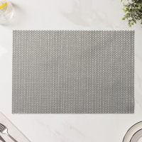 Салфетки сервировочные на стол Доляна Star, 4 шт, 45&times;30 см, цвет серый