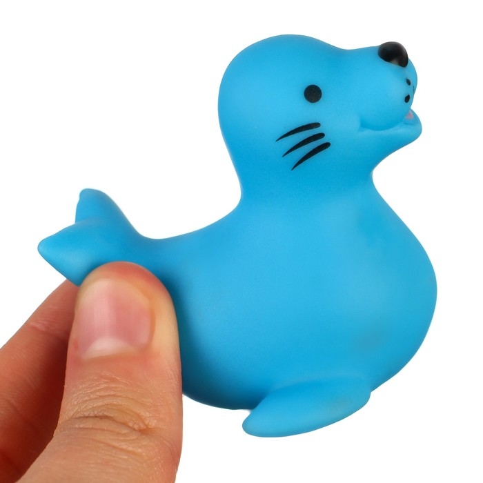 Набор резиновых игрушек для ванны &laquo;Малыши&raquo;, с пищалкой, 10 шт, виды МИКС, Крошка Я