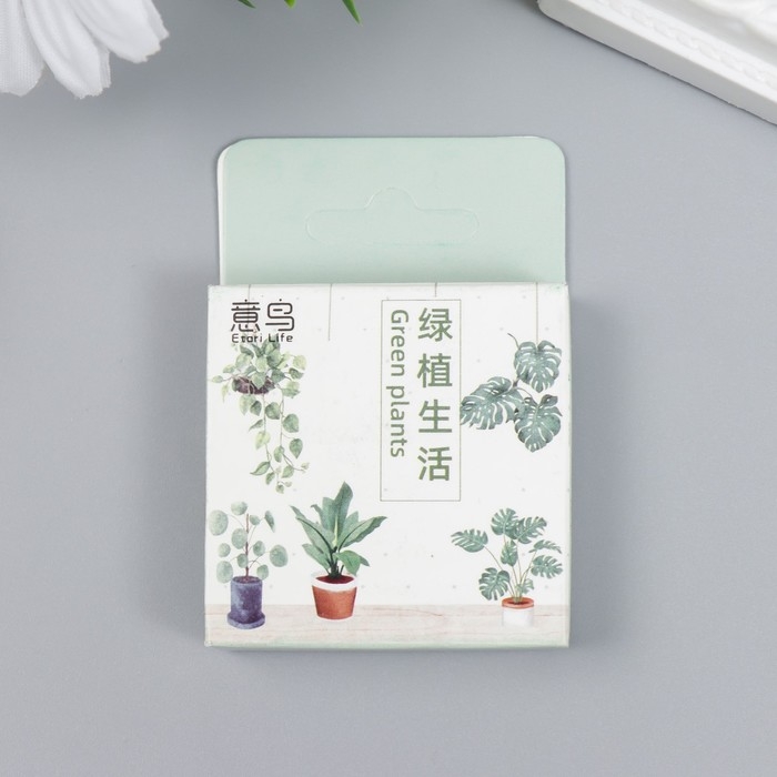 Наклейки для творчества Наклейки для творчества "Домашние растения" набор 46 шт 6,3х4,3х1,1 см