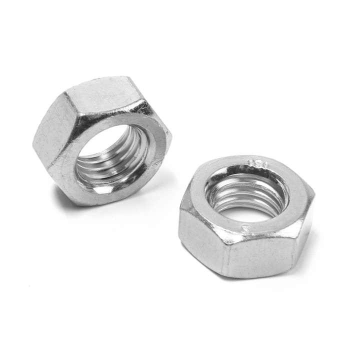 Гайка ТУНДРА, шестигранная, DIN 934, класс прочности 6, оцинкованная, М14, 1 кг Гайка ТУНДРА, шестигранная, DIN 934, класс прочности 6, оцинкованная, М14, 1 кг