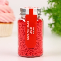 Кондитерская посыпка "Сердце" красная, 50 г Кондитерская посыпка "Сердце" красная, 50 г