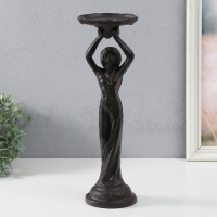 Подсвечник чугун на 1 свечу "Богиня" 10,5х12х36 см Подсвечник чугун на 1 свечу "Богиня" 10,5х12х36 см