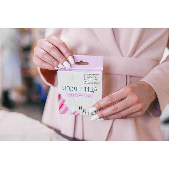 Игольница магнитная, 8,5 &times; 8,5 см, цвет МИКС