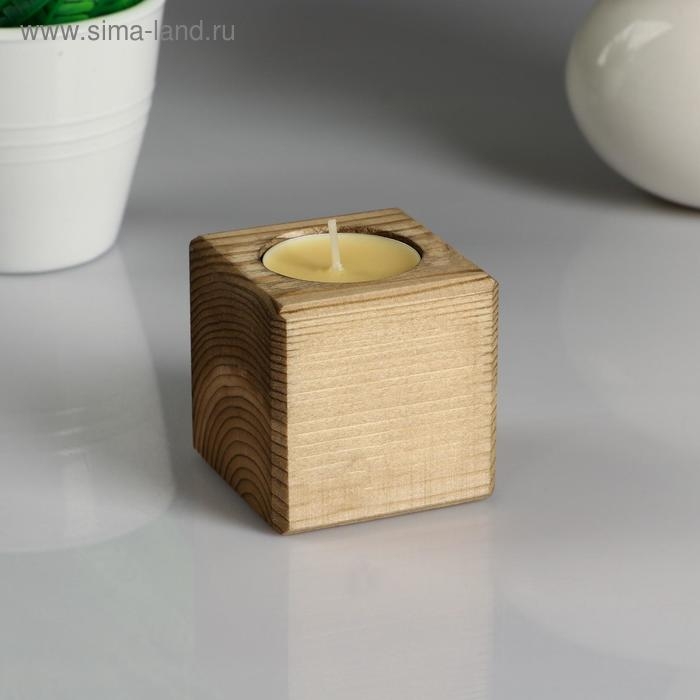 Декоративный подсвечник Декоративный подсвечник "Орех", со свечой "Манго"