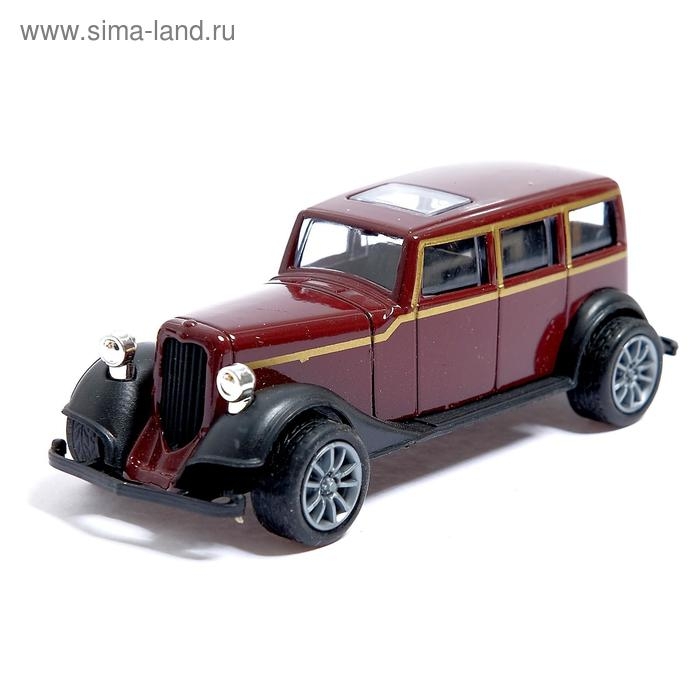 Машина металлическая &laquo;Ретро&raquo;, масштаб 1:43, инерция, МИКС