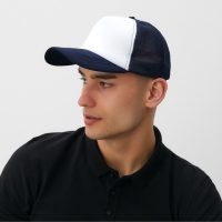 Бейсболка с сеткой MINAKU, цвет тёмно-синий, размер 56-58 Бейсболка с сеткой MINAKU, цвет тёмно-синий, размер 56-58