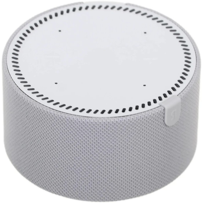 Умная колонка "Новая Яндекс Станция Мини" (YNDX-00020G), голосовой помощник Алиса,10Вт, с часами, серая