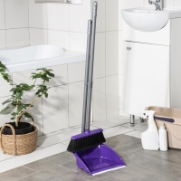 Щётка для пола с совком «Ленивка. Люкс», цвет фиолетовый Щётка для пола с совком «Ленивка. Люкс», цвет фиолетовый