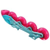 Коньки детские раздвижные Snow Cat, с роликовой платформой, р. 30-33 Коньки детские раздвижные Snow Cat, с роликовой платформой, р. 30-33