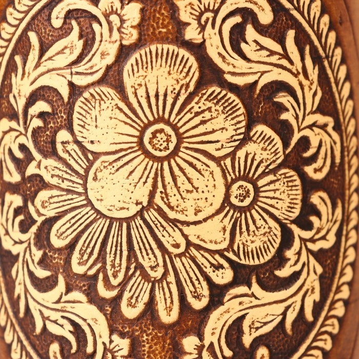 Туес Туес "Цветочки", круглый, береста