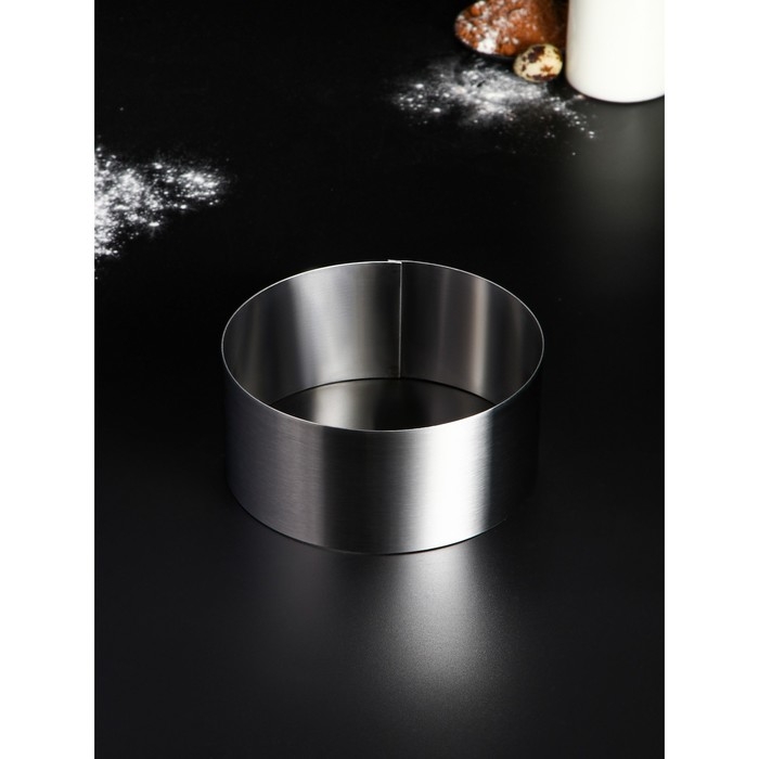 Форма для выпечки, профессиональная &laquo;Круг&raquo;, d=18 см, h=8.5 см, сталь 1 мм