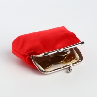 Кошелёк женский на фермуаре, цвет красный