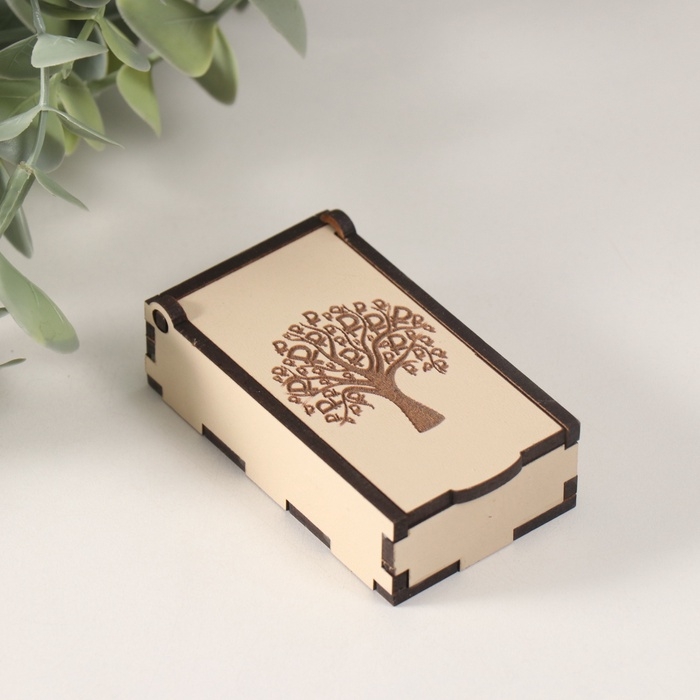 Шкатулка "Дерево" 7х4х2 см