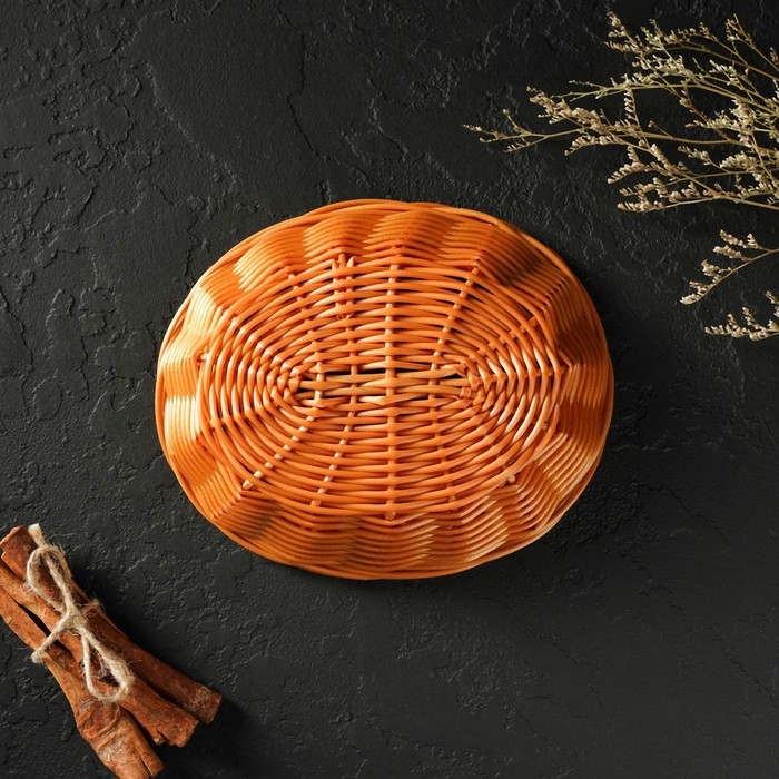 Корзинка для подачи Доляна &laquo;Капучино&raquo;, 17&times;14&times;4 см, цвет коричневый