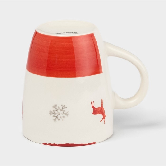 Новогодняя кружка Доляна &laquo;Легенда Севера&raquo;, 360 мл, цвет бежевый