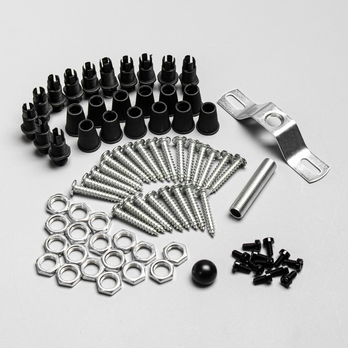 Комплект для светильника Комплект для светильника "Паук-12" черный 25х25х4см