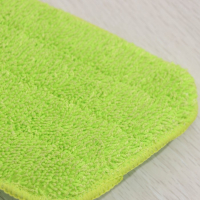 Швабра для мытья пола плоская Доляна, насадка на липучке из микрофибры 40&times;14 см, 40 гр, телескопическая ручка 80(120) см