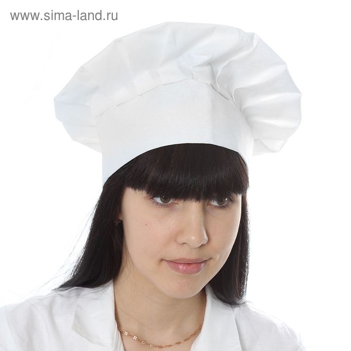 Колпак повара, р. 58-60 см, цвет белый Колпак повара, р. 58-60 см, цвет белый