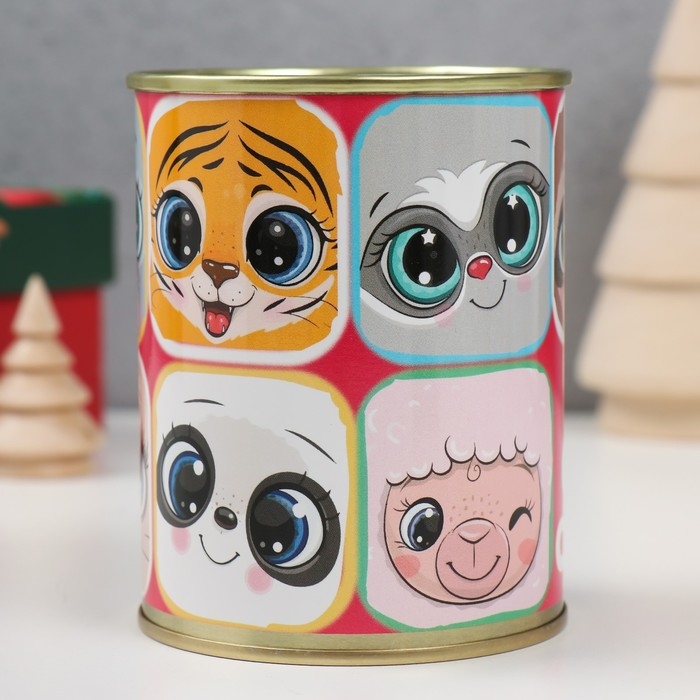 Копилка-банка металл Копилка-банка металл "Милашки"