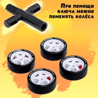 Машина радиоуправляемая «Дрифт», сменные колеса, световые эффекты, работает от аккумулятора Машина радиоуправляемая «Дрифт», сменные колеса, световые эффекты, работает от аккумулятора