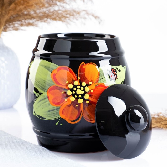 Бочонок Бочонок "Псковский" малый 1,25л / 18,5х14см, божья коровка