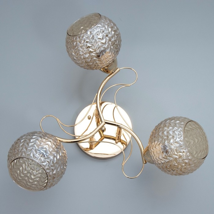 Люстра "Эрион" 3хЕ27 40Вт золото 50х50х24 см BayerLux