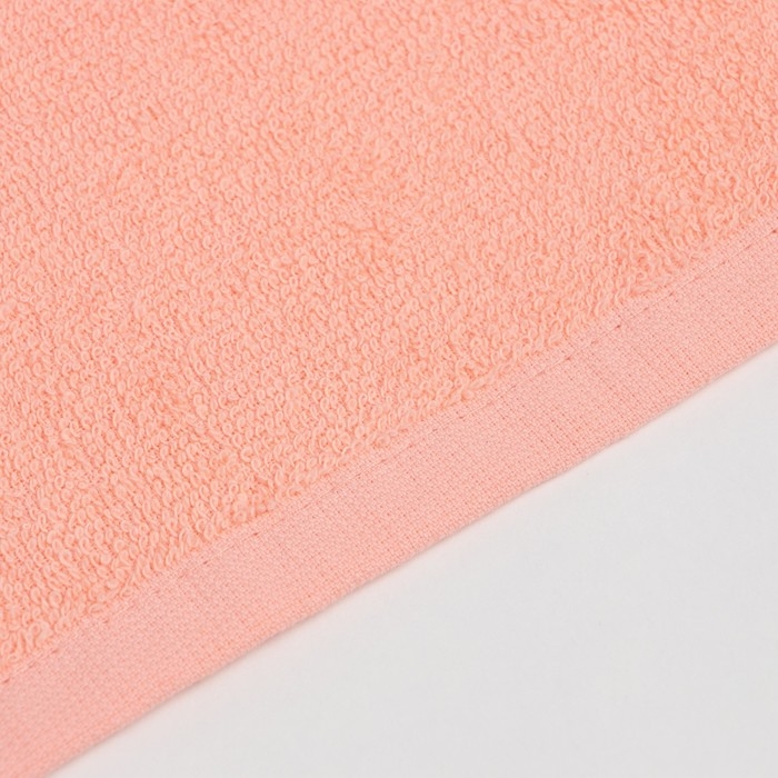 Полотенце  махровое Экономь и Я 70*130 см, цв. персиковый, 100% хлопок, 350 гр/м2
