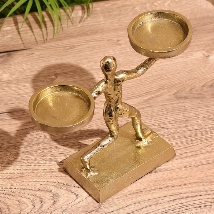 Подсвечник Подсвечник "Пауэр" 20 см, алюминий