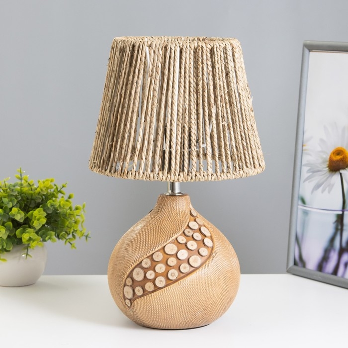 Настольная лампа Настольная лампа "Арбрески" E27 40Вт светлое дерево 20х20х33 см RISALUX