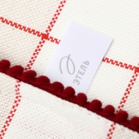 Новый год. Салфетка Этель "Bright cage" 30х40см, 100% хл, рогожка 186 г/м2