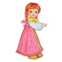 Набор украшений на скотче "Герои сказки Репка" 10 штук