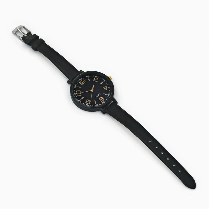 Часы наручные кварцевые женские, черные Часы наручные кварцевые женские, черные