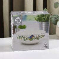 Салатник Доляна &laquo;Уютные коты&raquo;, 600 мл, d=15,5 см, цвет белый