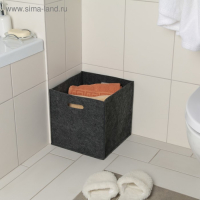 Корзина для хранения Eva Classic, 30&times;30&times;30 см, цвет тёмно-серый