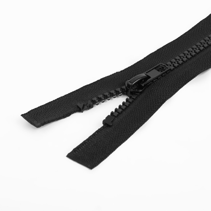 Молния &laquo;Трактор&raquo;, №5, разъёмная, 2 замка, замки автомат, 110 см, цвет чёрный, цена за 1 штуку