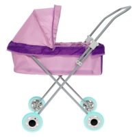 Коляска кукольная №1, цвет сиреневый Коляска кукольная №1, цвет сиреневый