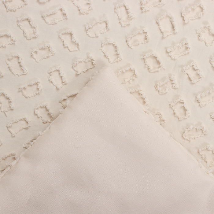 Покрывало LoveLife Tufting: Квадрат цв.бежевый,  200*230&plusmn;5см, микрофайбер, 100% п/э