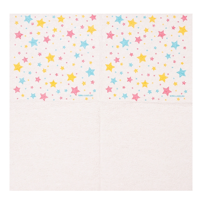 Салфетки бумажные однослойные Салфетки бумажные однослойные "Звёзды" 24х24 см, набор 50 шт.