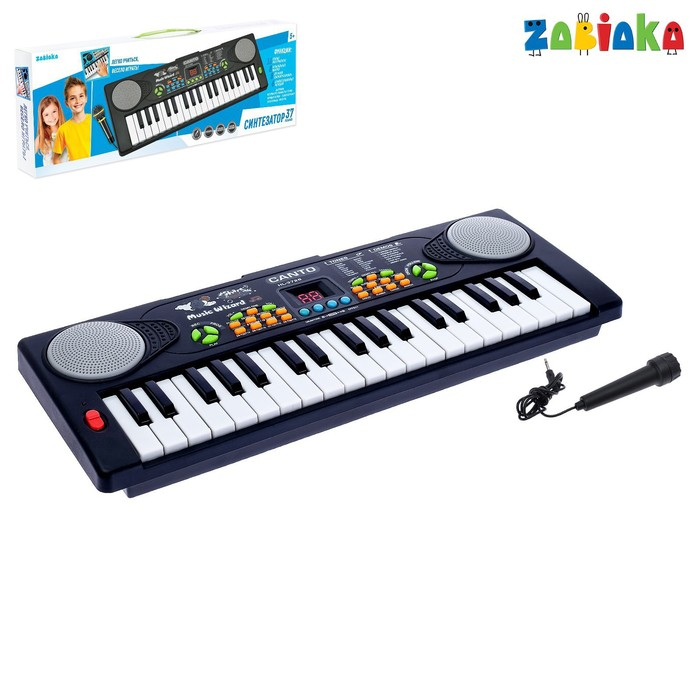 Синтезатор &laquo;Весёлые мелодии&raquo; с микрофоном, 37 клавиш